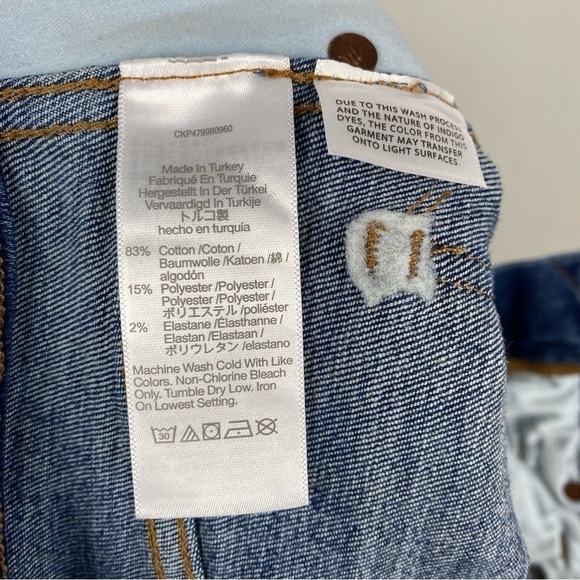 Madewell Stovepipe Slim Straight Leg Jeans High Rise Pendleton Size 27 NWOT - Picture 10 of 10